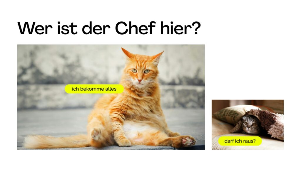 Visuelle Hierarchie: Große ändern