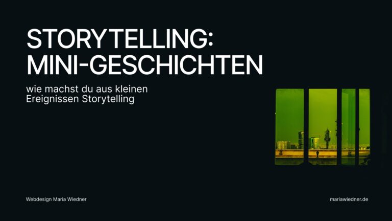 Storytelling Mini-Geschichten